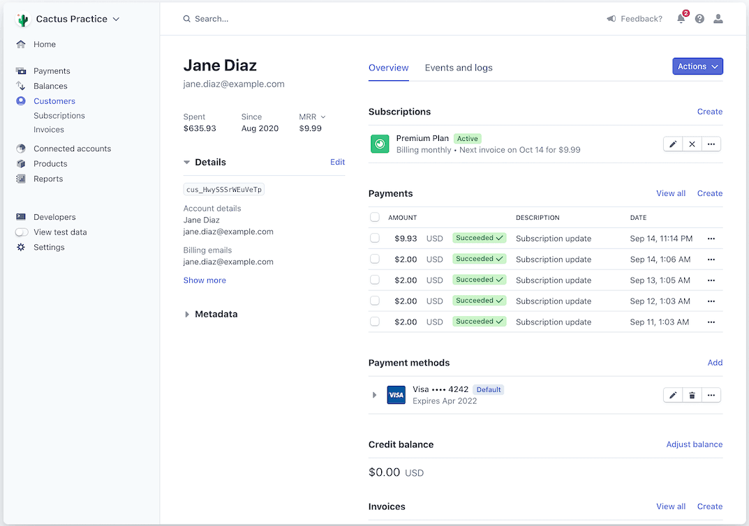 Launch with Stripe payments ready to go